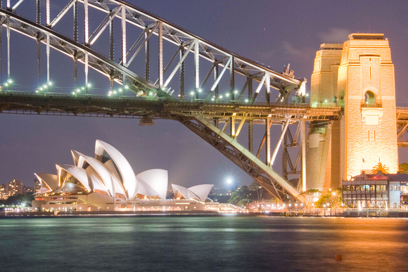 Harbor Bridge & Opera House, Sydney, New South Wales, Australia