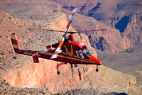 Heavy-lift helicopter over Grand Canyon National Park, AZ