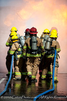 Firefighter propane fire training
