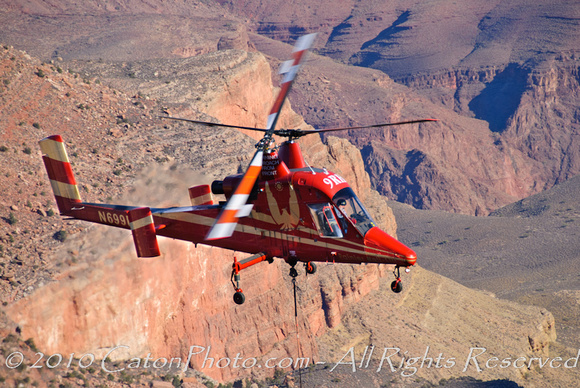 Heavy-lift helicopter over Grand Canyon National Park, AZ