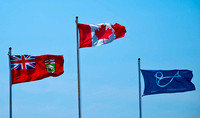 Canada, Manitoba, & CNSC flags
