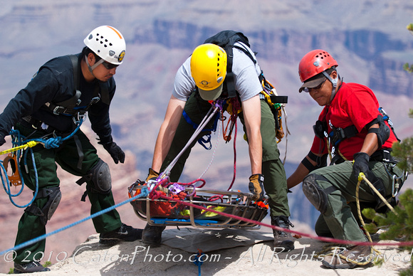 Rescue training, Grand Canyon, Arizona